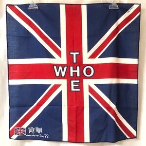 THE WHO Vintage 1982 American Tour Bandana/Scarf  21” X 21”